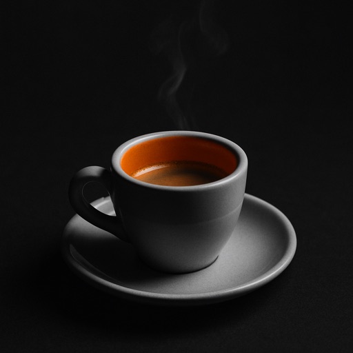 Espresso cup with orange interior